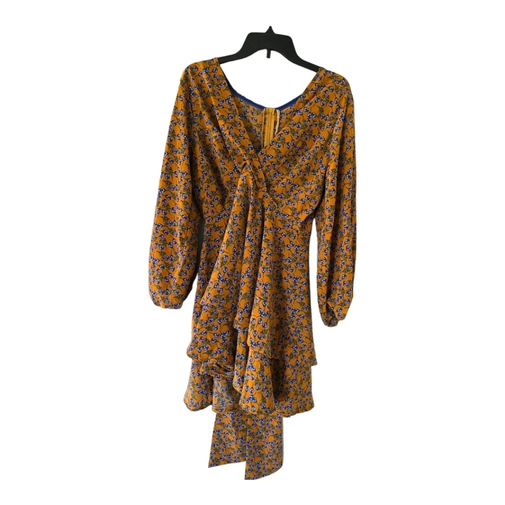 African print Floral Print Womens Dress Cottage Core Art to Wear Bohemian Flowy